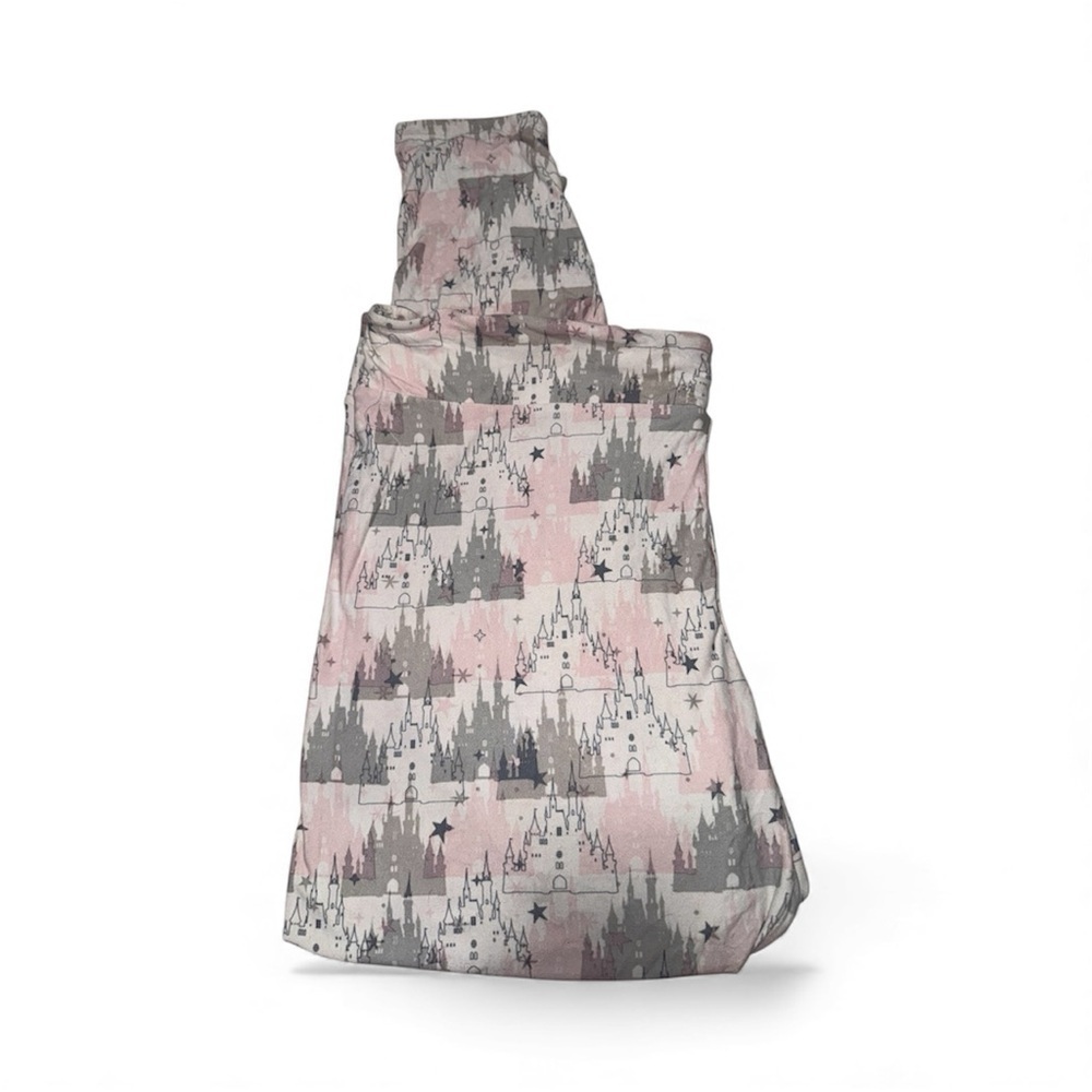 Disney Pink Castle Print Leggings Size XL – Magical Stretchy Comfort 🪄